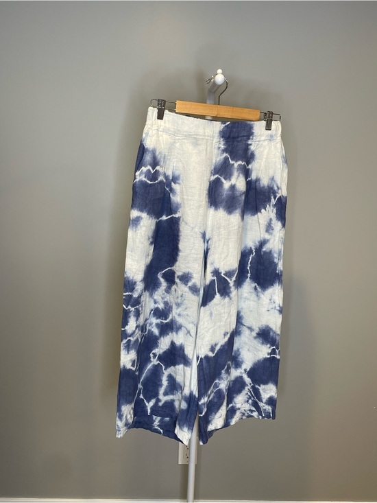 Uchuu Pants - UCHUU Studio Tie-Dye 100% Linen Pants  Made in Italy Resort Wear — Medium